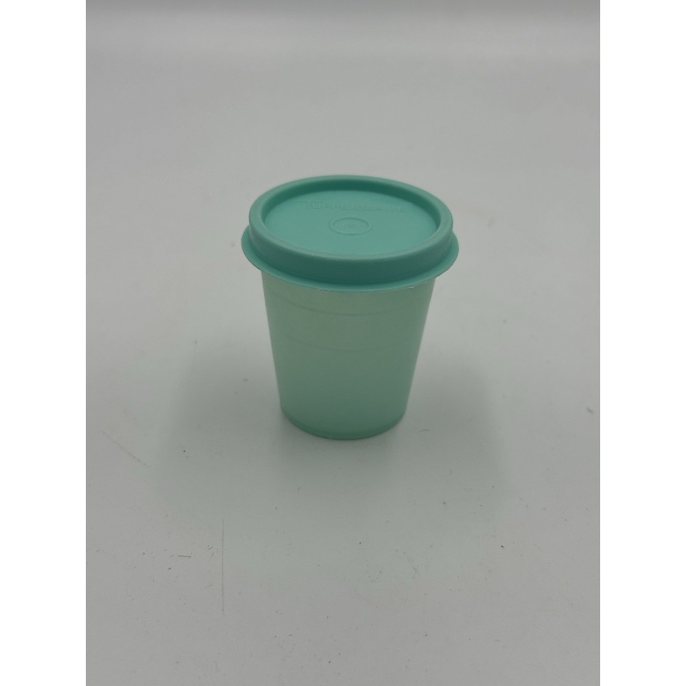 Tupperware‎ Teal Midget 2oz Container & Lid